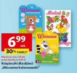 Książeczki dla dzieci Wiosenne kolorowanki