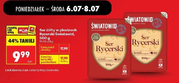 Ser żółty w plastrach Rycerski Światowid
