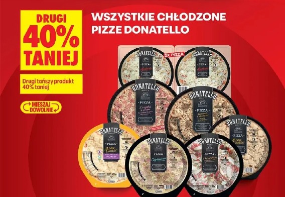 Wszystkie chłodzone pizze Donatello