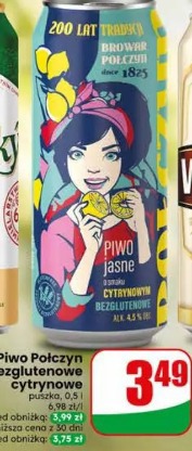 Piwo Połczyn bezglutenowe cytrynowe