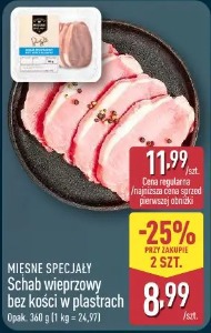 MIĘSNE SPECJAŁY Schab wieprzowy bez kości w plastrach