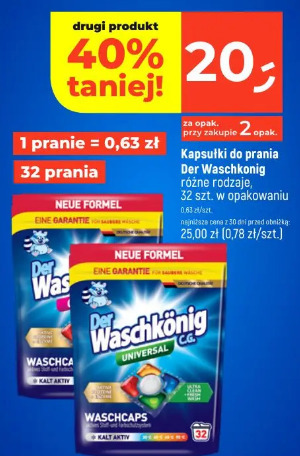 Kapsułki do prania Der Waschkönig
