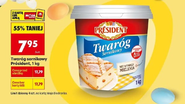 Twaróg sernikowy Président