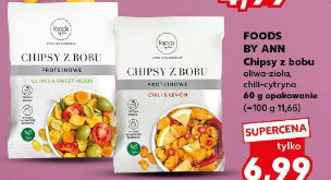 Foods by Ann Chipsy z bobu oliwa-zioła, chili-cytryna