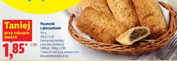 Pasztecik z pieczarkami