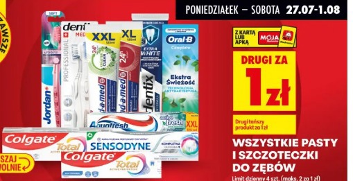 Wszystkie pasty i szczoteczki do zębów