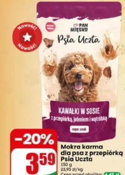 Mokra karma dla psa z przepiórką Psia Uczta
