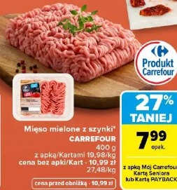 Mięso mielone z szynki Carrefour