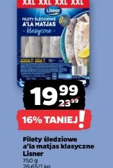 Filety śledziowe a'la matjas klasyczne Lisner