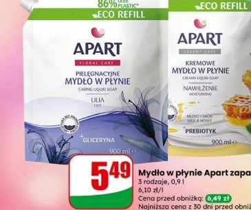 Mydło w płynie Apart zapas