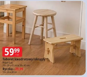 Taboret kwadratowy/okrągły Region Las