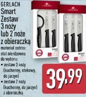 Gerlach Smart zestaw 3 noży lub 2 noże z obieraczką