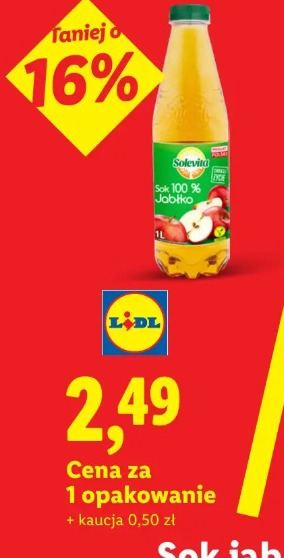 Sok 100% jabłko Solevita