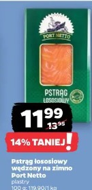 Pstrąg łososiowy wędzony na zimno Port Netto