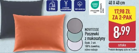 Poszewki z makosatyny NOVITESSE