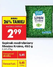 Szpinak rozdrobniony Mrożna Kraina