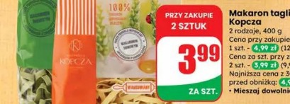 Makaron tagliatelle Kopcza
