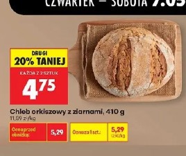 Chleb orkiszowy z ziarnami, 410 g