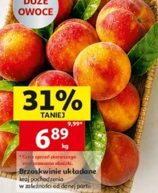 Brzoskwinie układane