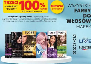 Wszystkie farby do włosów marek Syoss, Palette, Live