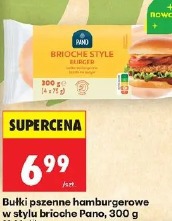 Bułki pszenne hamburgerowe w stylu brioche Pano