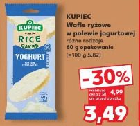 Kupiec Wafle ryżowe w polewie jogurtowej