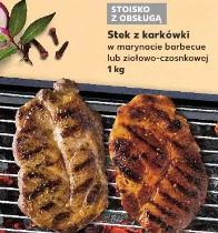 Stek z karkówki w marynacie barbecue lub ziołowo-czosnkowej