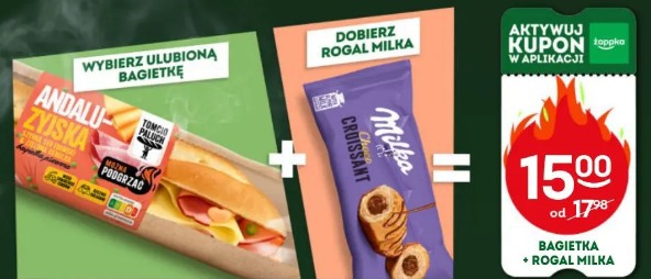 Bagietka + Rogal Milka
