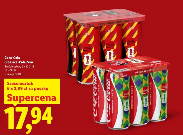 Coca-Cola lub Coca-Cola Zero