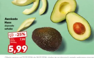 Awokado Hass dojrzałe