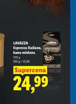 Lavazza Espresso Italiano, kawa mielona