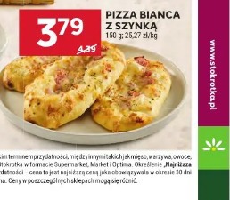 Pizza bianca z szynką