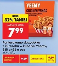 Panierowane skrzydełka z kurczaka w kubełku Yeemy