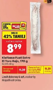 Kiełbasa Fuet Extra El Toro Rojo