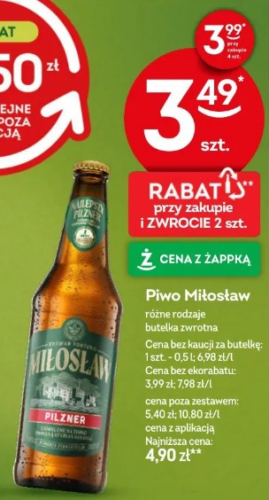 Piwo Miłosław Pilzner