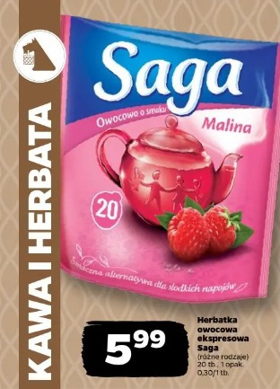 Herbatka owocowa ekspresowa Saga