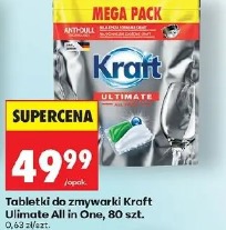 Kraft Ultimate All in One tabletki do zmywarki 80 szt.