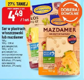 Ser w plastrach włoszczowski lub mazdamer