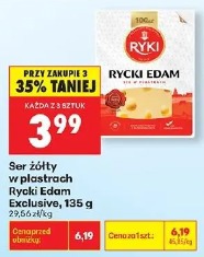 Ser żółty w plastrach Rycki Edam Exclusiv