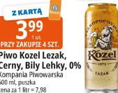 Piwo Kozel Leżak, Czerny, Bily Lekky, 0% KOMPANIA PIWOWARSKA