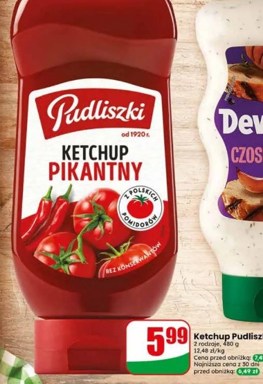 Ketchup Pikantny Pudliszki