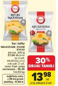 Ser żółty Maasdam, Edam Rycki