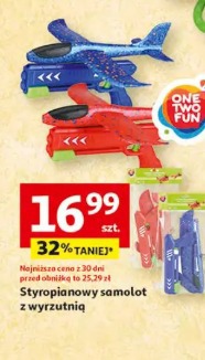 Styropianowy samolot z wyrzutnią