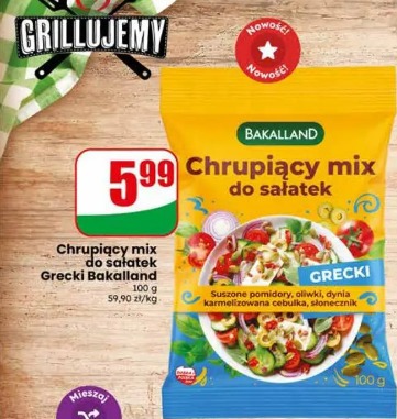 Chrupiący mix do sałatek Grecki Bakalland