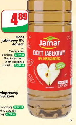 Ocet jabłkowy 5% Jamar