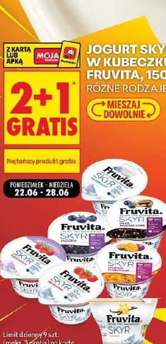 Jogurt skyr w kubeczku Fruvita