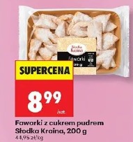 Faworki z cukrem pudrem Słodka Kraina