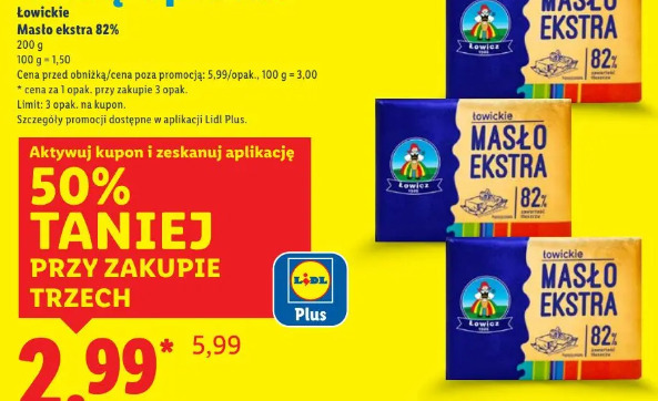 Łowickie Masło ekstra 82%