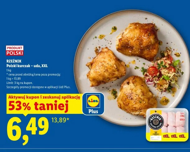 Rzeźnik Polski kurczak – uda, XXL
