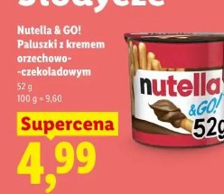 Nutella & Go! Paluszki z kremem orzechowo-czekoladowym